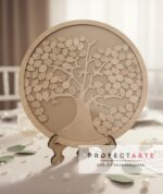 Cuadro de firmas Árbol de la vida redondo