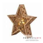 Estrella calada 3D de 30cm