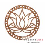 Base de flor de loto para trapillos 10cm