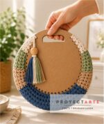 Molde de cartera para trapillo redonda