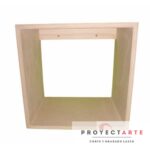 cubos sin fondo 30x30x20 mdf 12mm