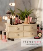 Set 2 Cajoneras Proyectarte Organizador Cosméticos 4 Cajones
