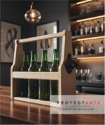 Porta Botellas + Destapador Proyectarte, Soporte Madera