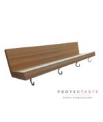Estante cuelgallaves en madera de pino