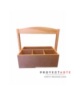 Canasta cubiertera grande madera y mdf - Image 2