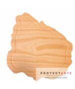 Tabla de Uruguay con desangrador en madera de pino - Image 2