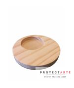 Platito para taza en madera de pino - Image 2