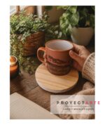 Platito para taza en madera de pino