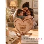 Corazón con mensaje Mamá