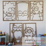Cuadro de Los Simpson