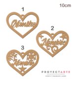 Chirimbolo corazón personalizado 10cm