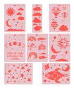 Pack Stencils Decorativos Cielo