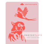 Stencil Papagayo