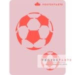 Stencil pelota futbol