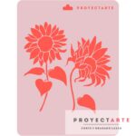 Stencil dos flores