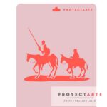 Stencil el quijote y sancho
