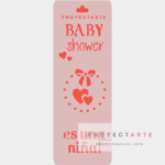 Stencil Baby shower nena