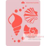 Stencil Caracoles Marinos