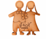 Pareja con iniciales y fecha
