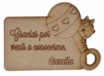 Cartelito con sonajero y bebé - Image 3
