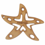 Estrella de mar calada con nombre