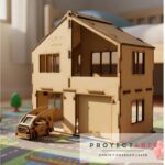 Juego Autito + Garaje Casa Batman Proyectarte, Madera, Niños